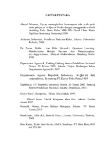 2 = (4 x 5) : Upaya peningkatan ketrampilan menulis Al-Qurâan surah Al